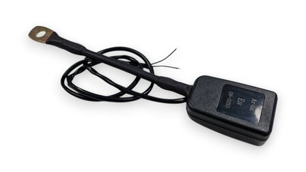 Receiver 15 with alarm cable/indicator Type:A (21mm) Seat belt receiver with E24 quality mark - alarm ON (NC connection)