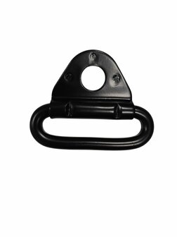 Shoulder point seat belt - black metal - Pilar loop