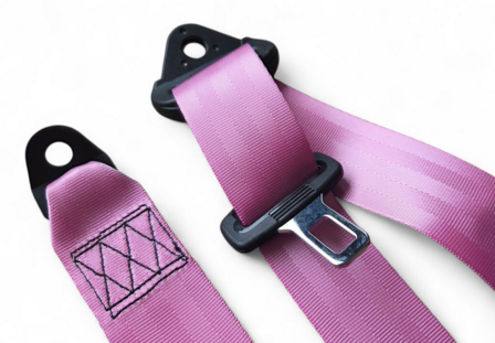 Automatische 3-puntgordel 3 meter lichtroze