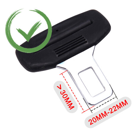 Autogordel Receiver 1 type:A (21mm) met E8 (kwaliteitskeurmerk)