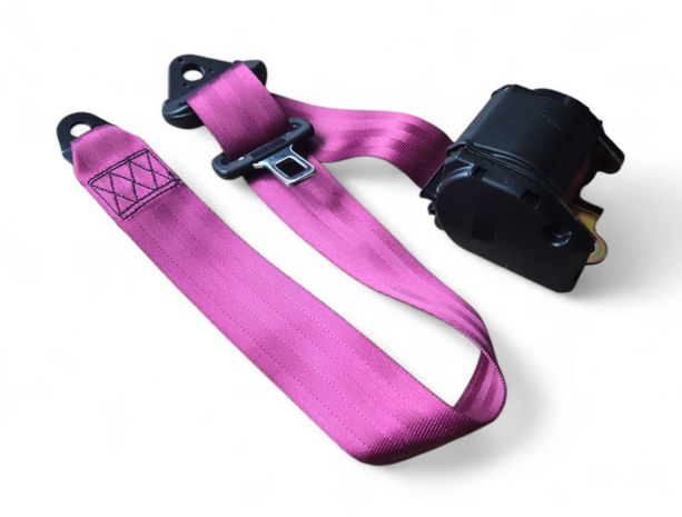 Automatische 3-puntgordel 3 meter donkerroze
