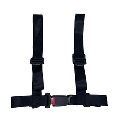 Racing belt black - 4 point belt - 4 point belt - Sport racing belt E13