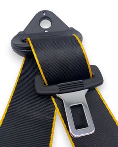 3-point Seat Belt Black with yellow Type A Safetybelt / Car Seatbelt 