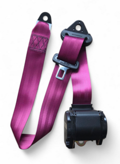 3-point Seat Belt dark pink Type A Safetybelt / Car Seatbelt 