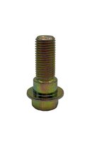 Bolt for seatbelt 7/16 8.8 (28mm screw thread) WITH STEP - set of bolt, nut and rings for seatbelt