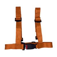 Racing Belt Orange - 4 Point Belt - 4 Point Belt - Sport Racing Belt E13