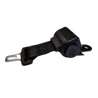 Black 2 point seatbelt automatic 