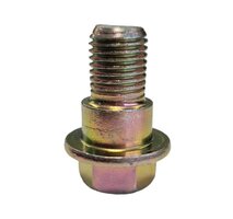 Bolt for seatbelt 7/16 8.8 (20mm screw thread) WITH STEP - set of bolt, nut and rings for seatbelt