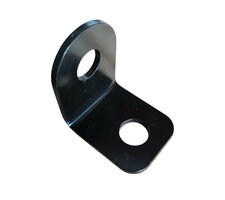 Angle iron black - for mounting seat belt and receiver 