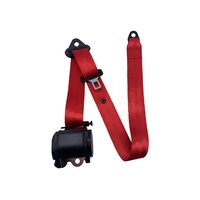 3-Point Seatbelt Dark red / Safetybelt / Length 4 meters / Mobile Home Seatbelt 4 meter